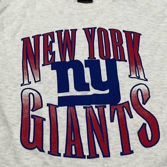 Kids Youth New York Giants NFL Football Thermal Long Sleeve Tee Tshirt - Picture 4 of 7